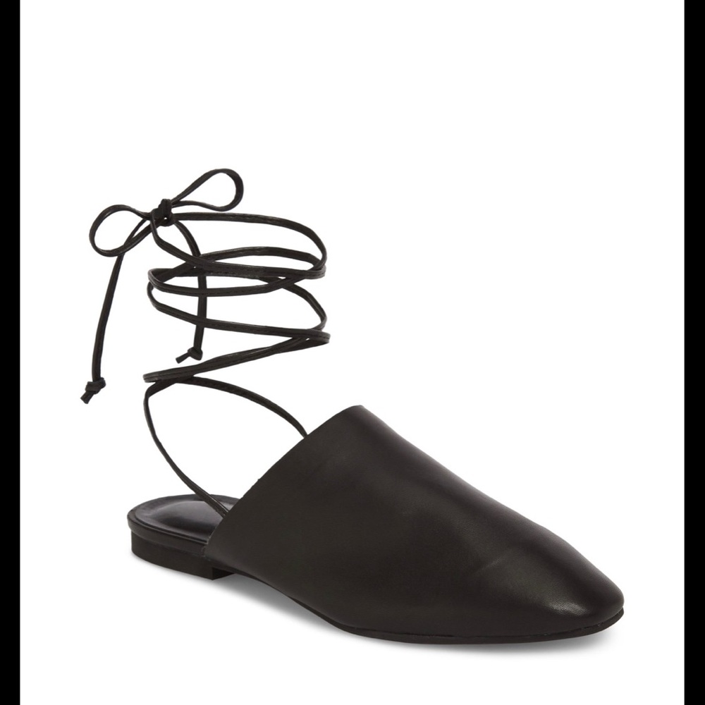 Treasure and bond black lace up mule